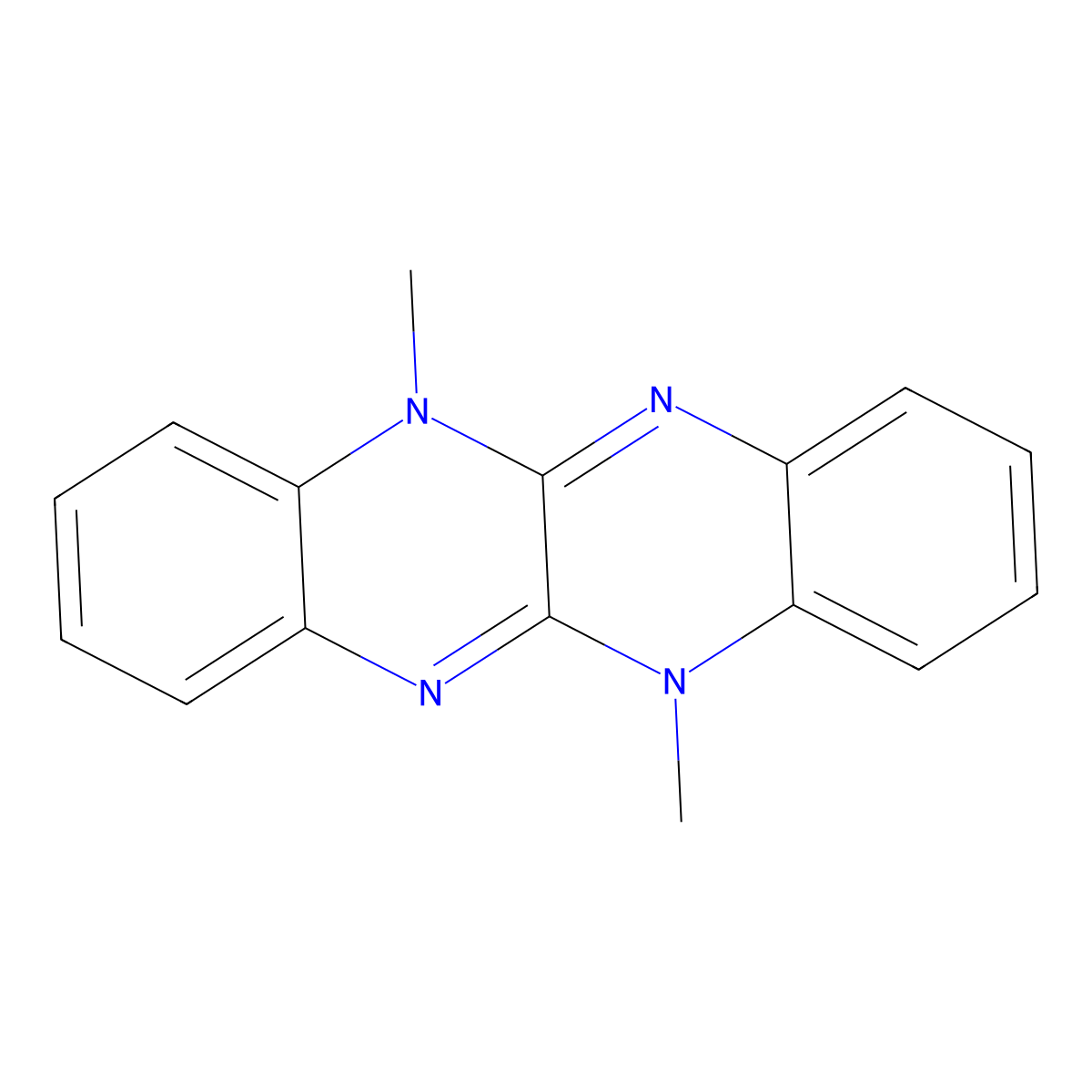 5,11-Dimethyl-5,11-dihydroquinoxalino[2,3-b]quinoxaline molecular structure, CAS 15805-70-6