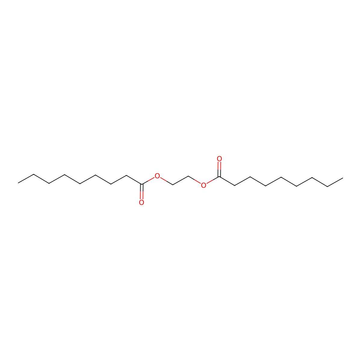 Nonanoic acid, 1,2-ethanediyl ester molecular structure, CAS 15805-87-5