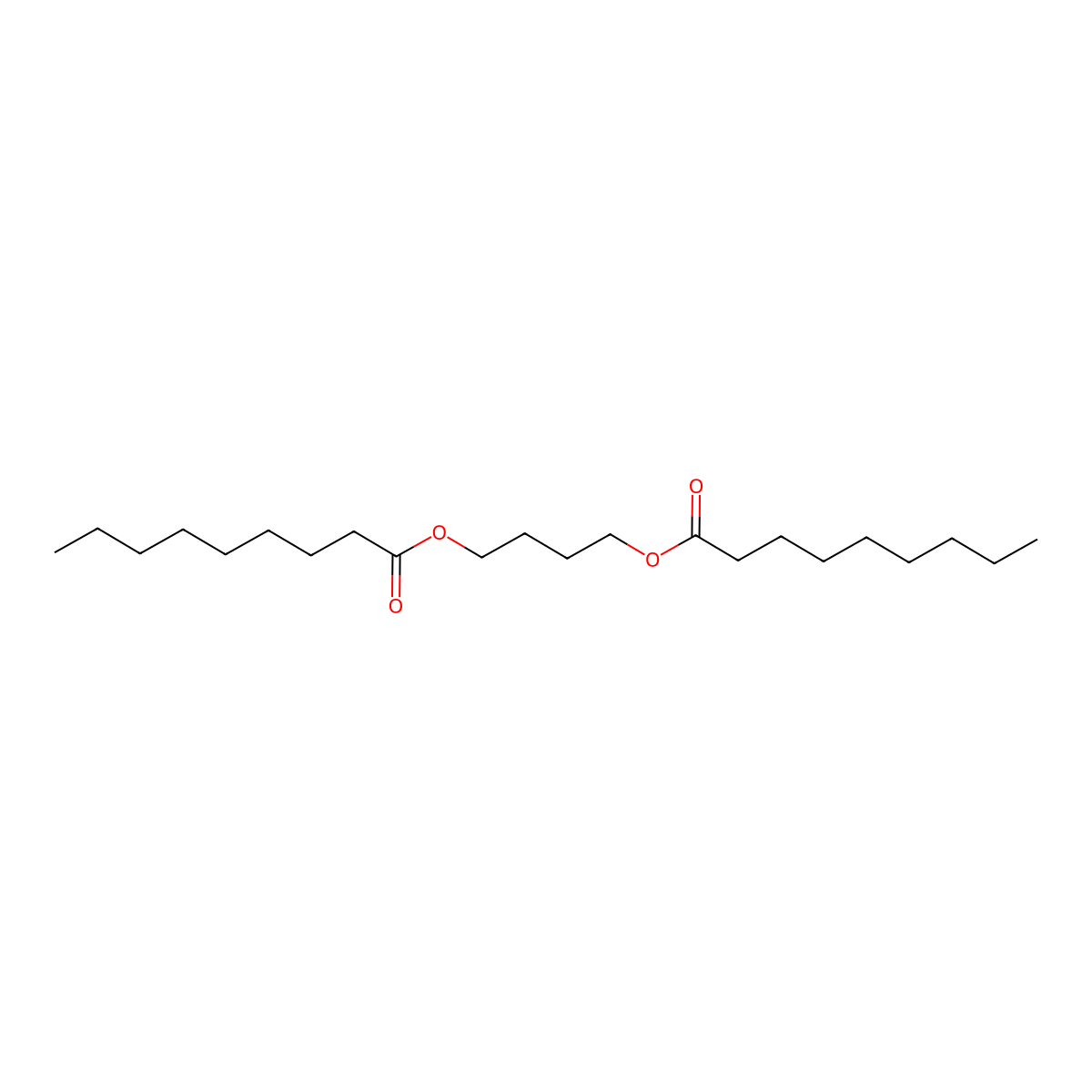 Butane-1,4-diyl dinonanoate molecular structure, CAS 15805-92-2