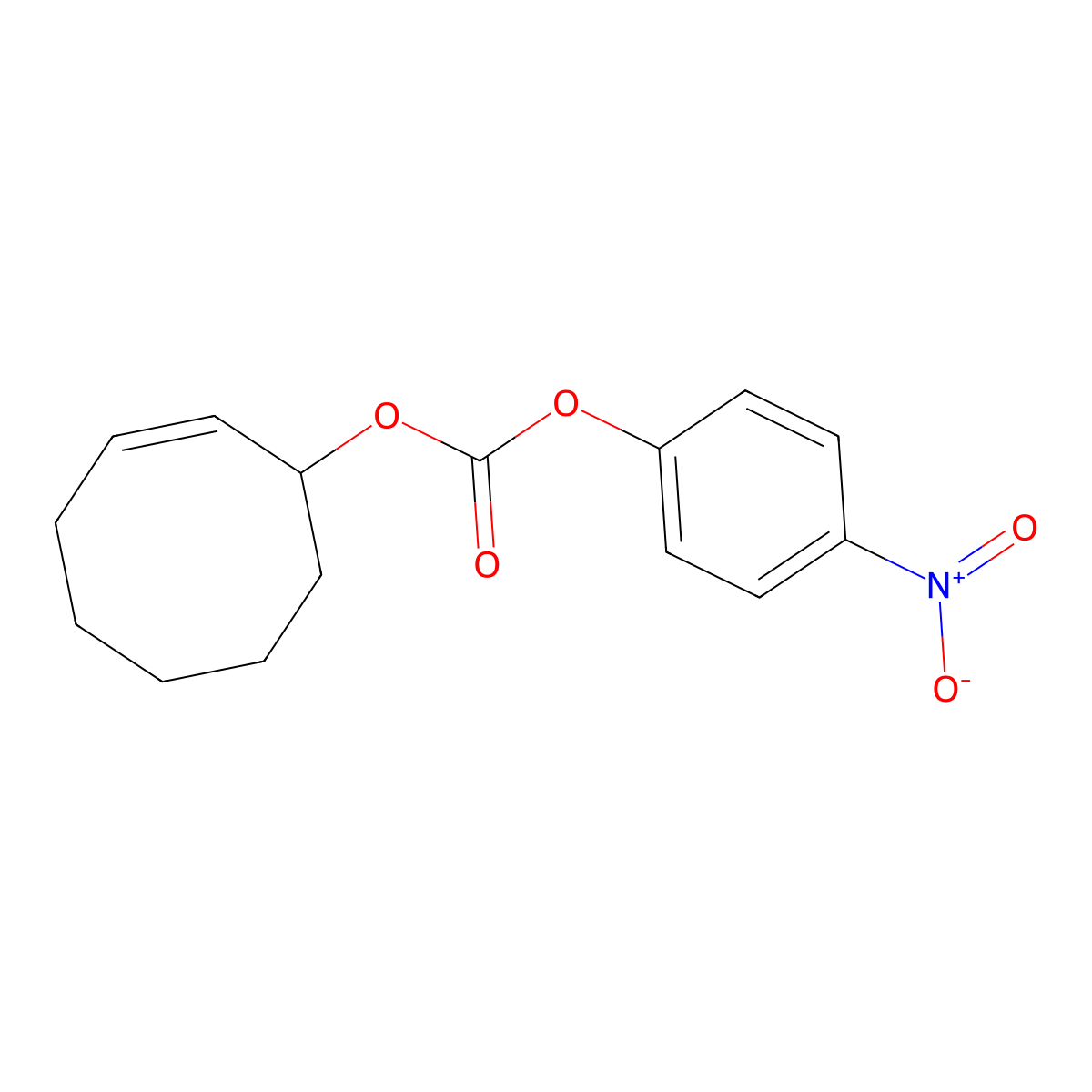(2E)-TCO-PNB ester molecular structure, CAS 1580501-97-8
