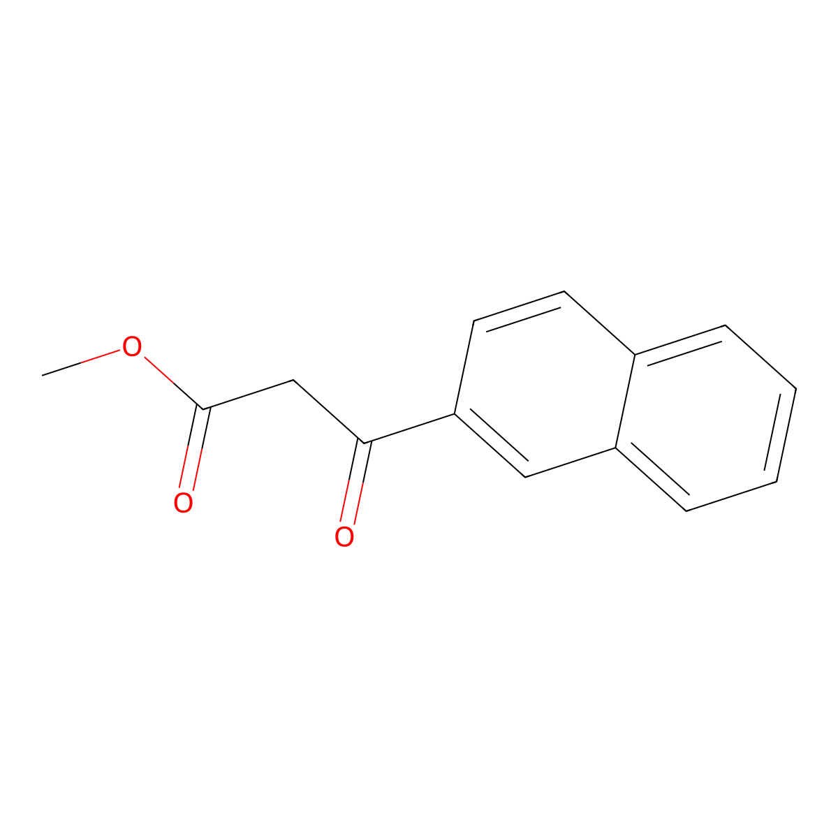 Methyl 3-(Naphthalen-2-yl)-3-oxopropanoate molecular structure, CAS 158053-33-9