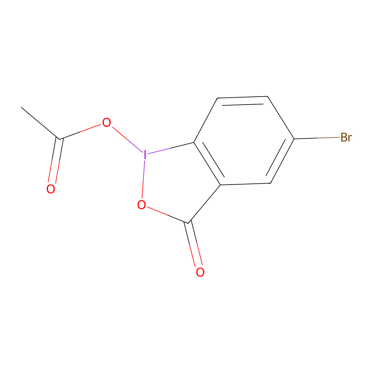 1-Acetoxy-5-bromo-1,2-benziodoxol-3(1H)-one molecular structure, CAS 1580548-81-7