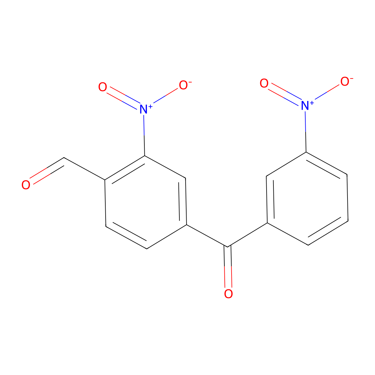 2-Nitro-4-(3-nitrobenzoyl)benzaldehyde molecular structure, CAS 15807-82-6