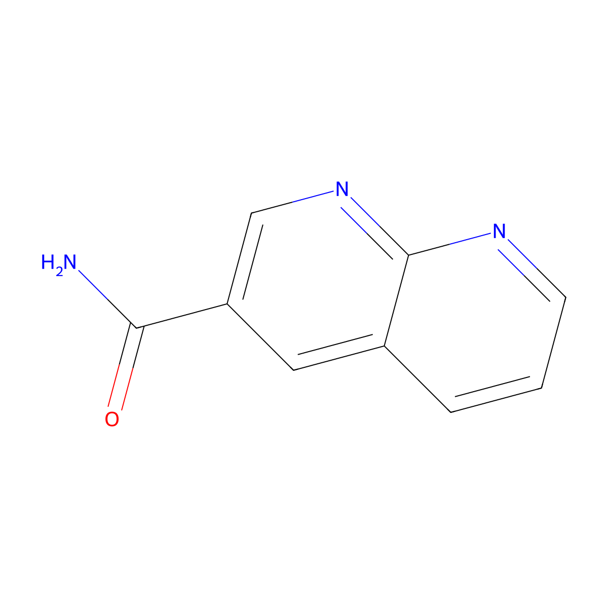 1,8-Naphthyridine-3-carboxamide molecular structure, CAS 158076-98-3