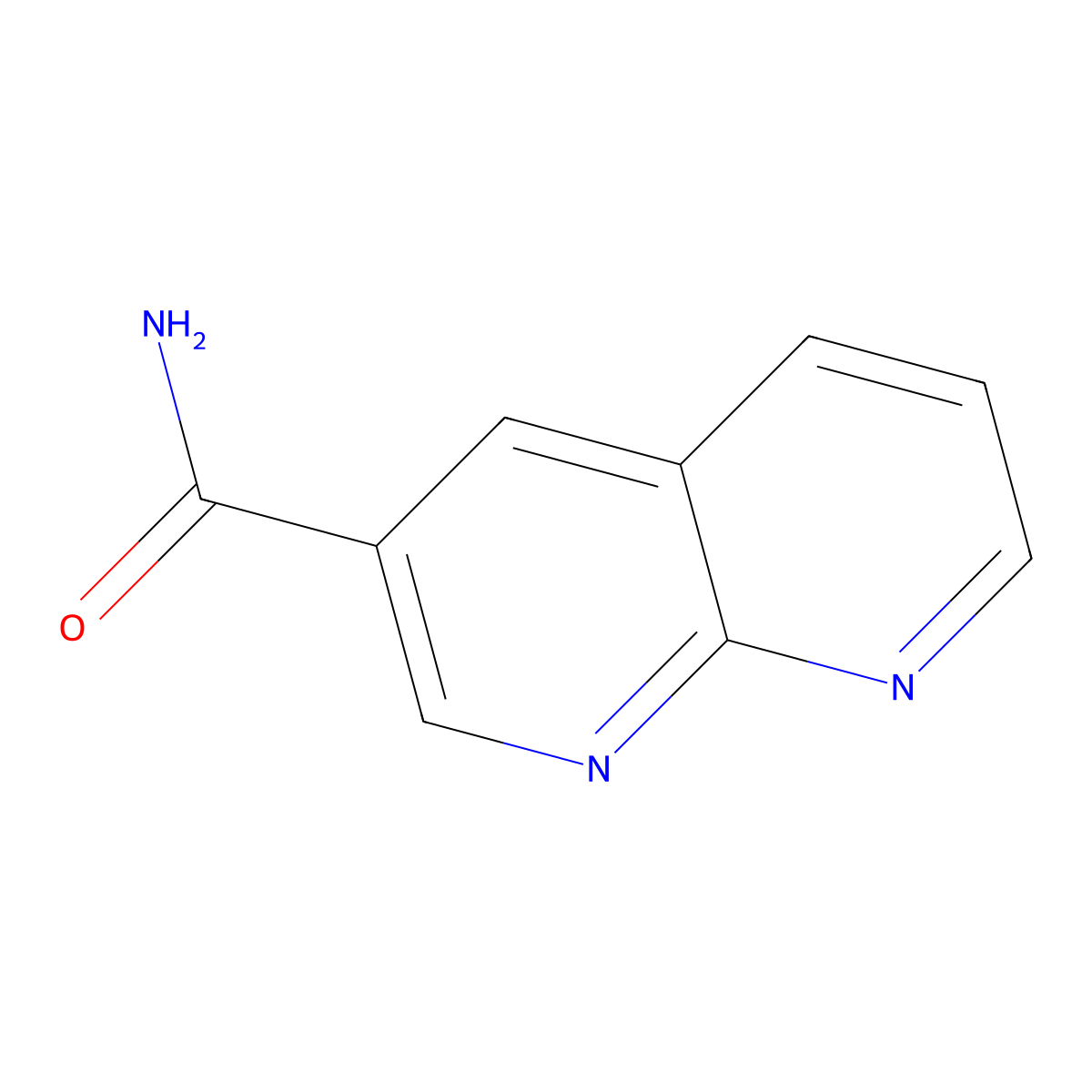 1,8-Naphthyridine-3-carboxamide molecular structure, CAS 158076-98-3