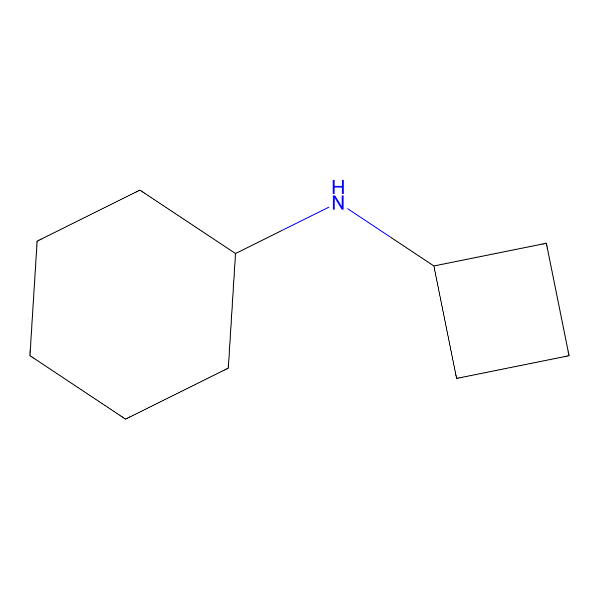 N-cyclobutylcyclohexanamine molecular structure, CAS 158089-35-1