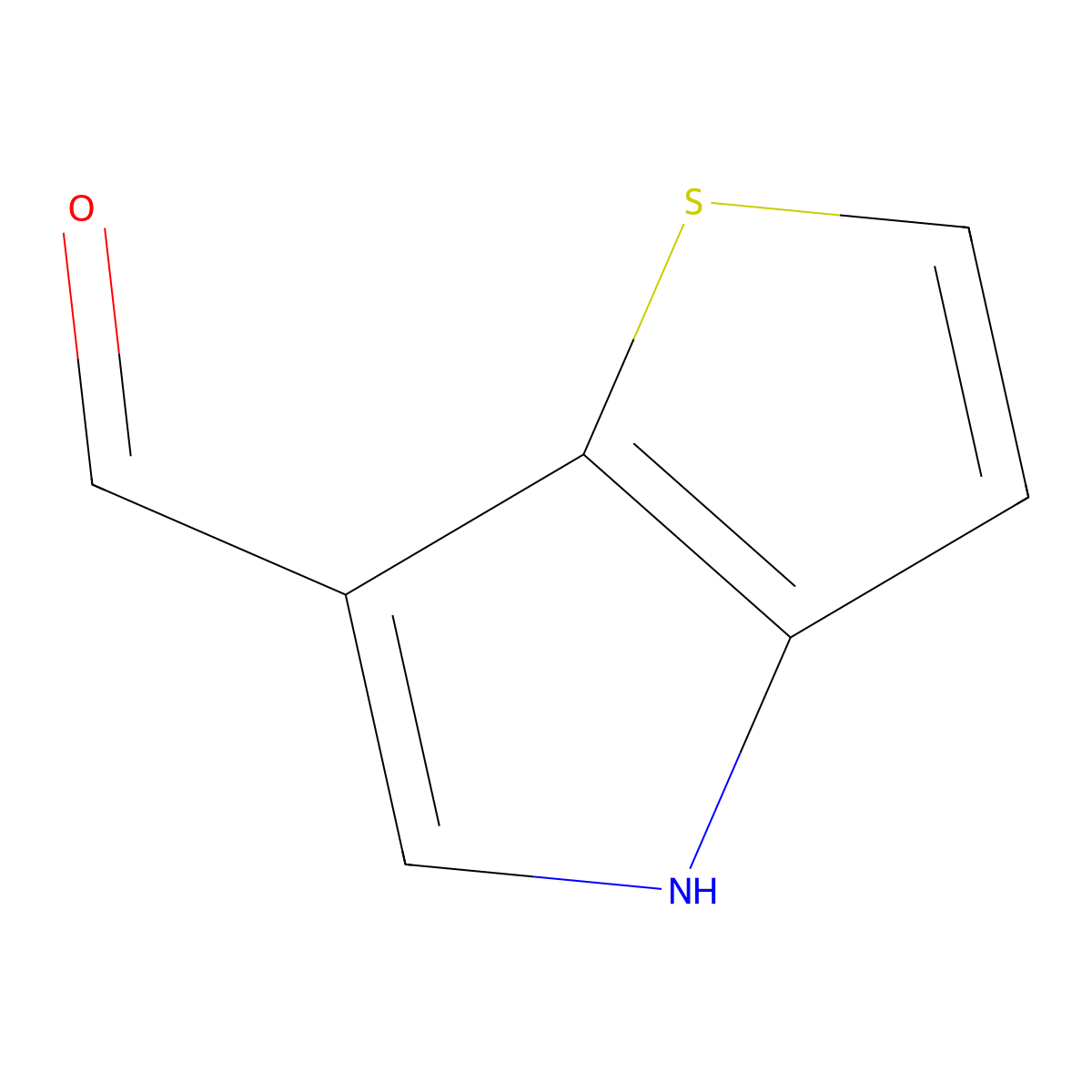 4H-Thieno[3,2-b]pyrrole-6-carbaldehyde molecular structure, CAS 15811-17-3