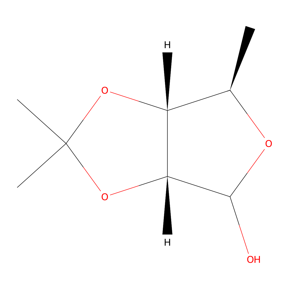 5-Deoxy-2,3-o-isopropylidene-d-ribose molecular structure, CAS 158112-53-9