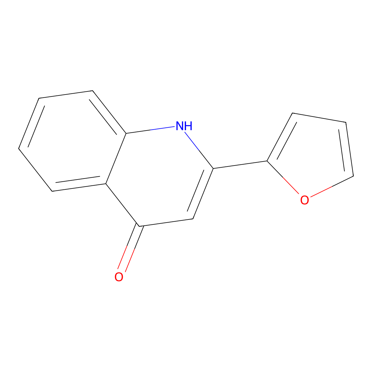 2-(Furan-2-yl)-1,4-dihydroquinolin-4-one molecular structure, CAS 158117-39-6