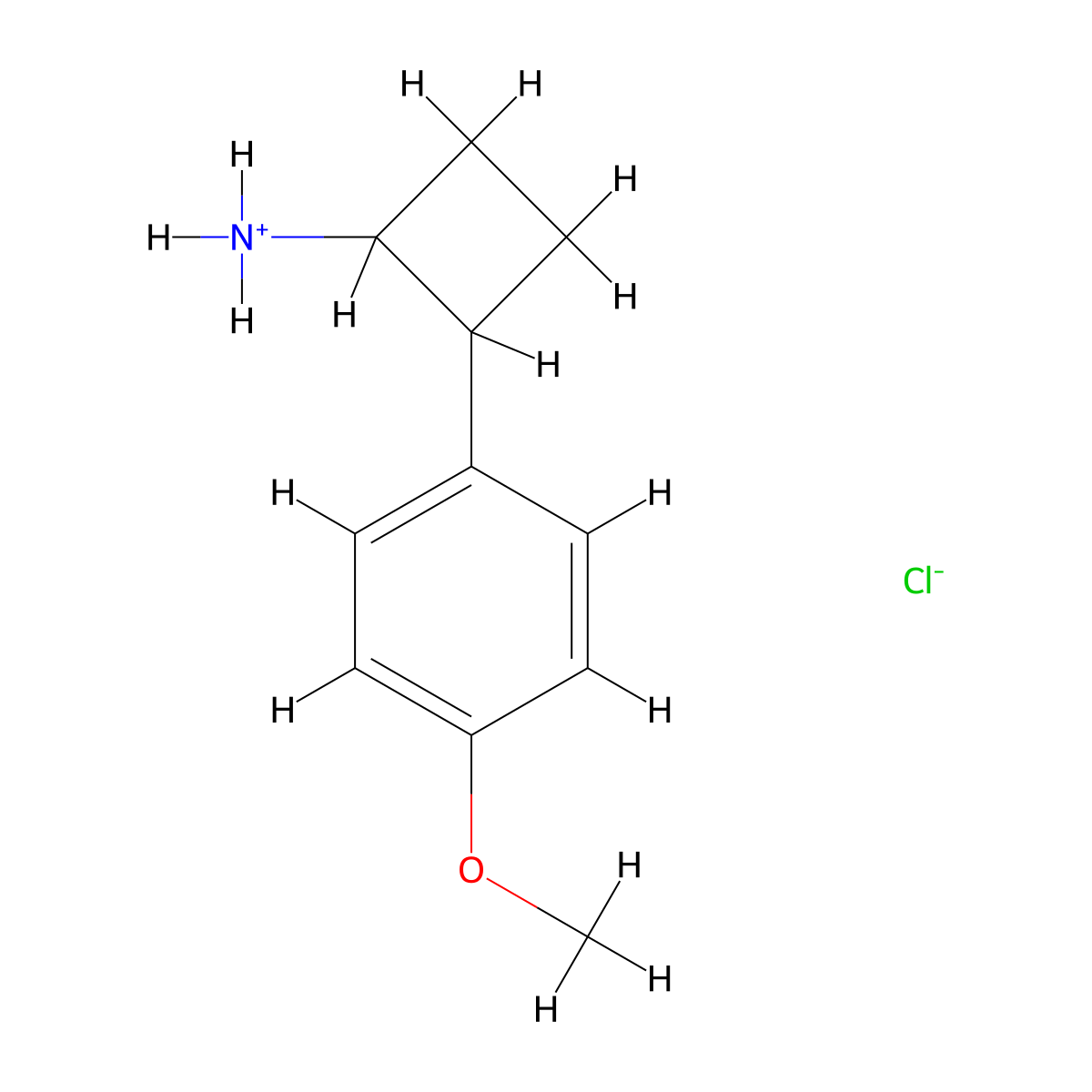 2-(4-Methoxyphenyl)cyclobutan-1-amine--hydrogen chloride (1/1) molecular structure, CAS 15812-48-3