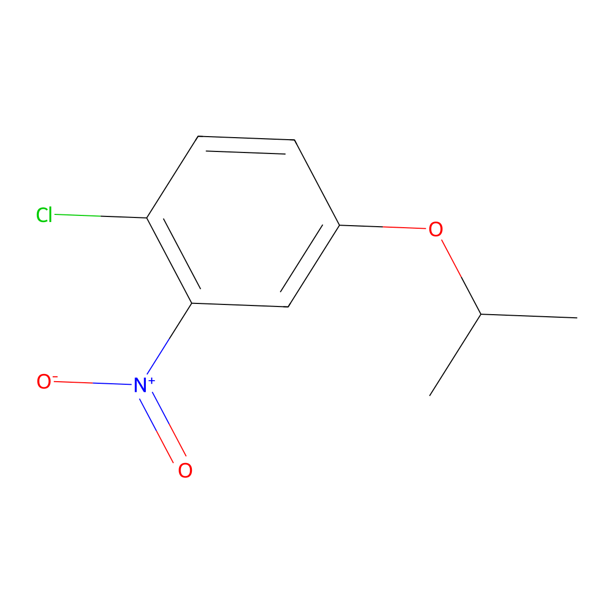 1-Chloro-2-nitro-4-(propan-2-yloxy)benzene molecular structure, CAS 15812-91-6