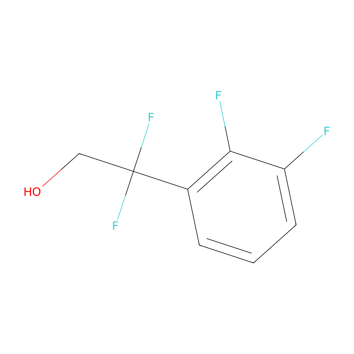 2-(2,3-Difluorophenyl)-2,2-difluoroethan-1-ol molecular structure, CAS 1581274-09-0