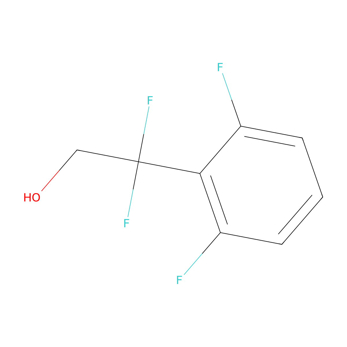 2-(2,6-Difluorophenyl)-2,2-difluoroethan-1-ol molecular structure, CAS 1581274-20-5