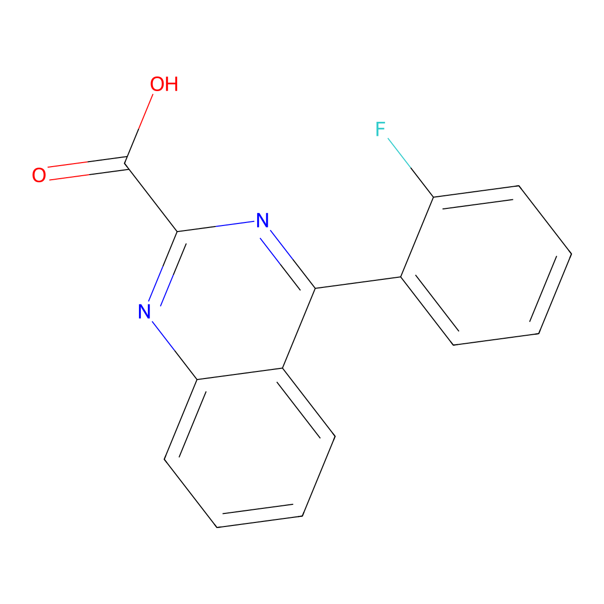 4-(2-Fluorophenyl)quinazoline-2-carboxylic acid molecular structure, CAS 1581275-57-1