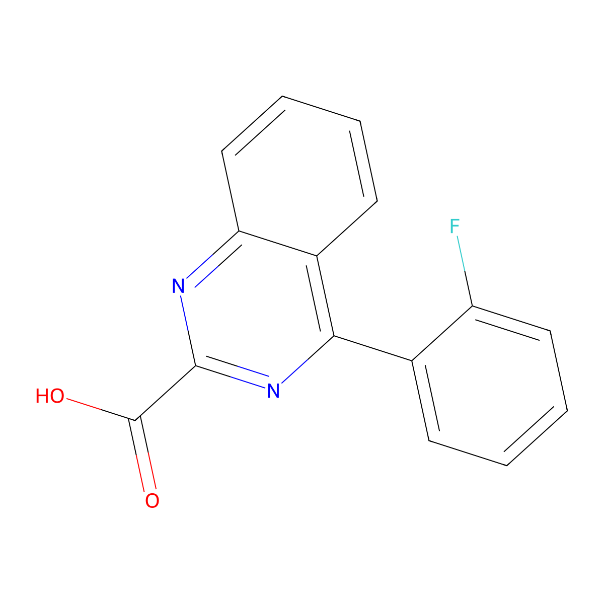 4-(2-Fluorophenyl)quinazoline-2-carboxylic acid molecular structure, CAS 1581275-57-1