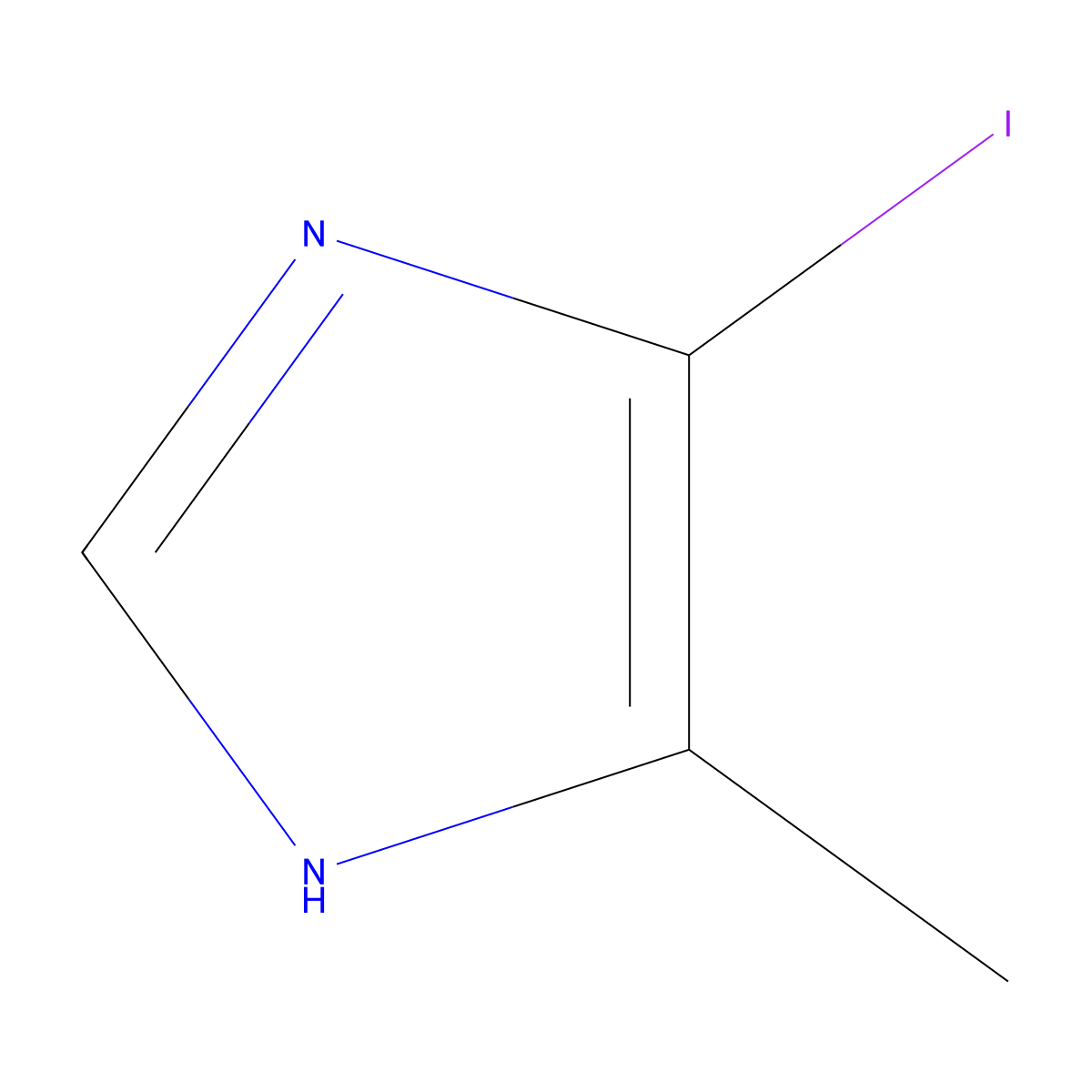 4-Iodo-5-methyl-1H-imidazole molecular structure, CAS 15813-07-7