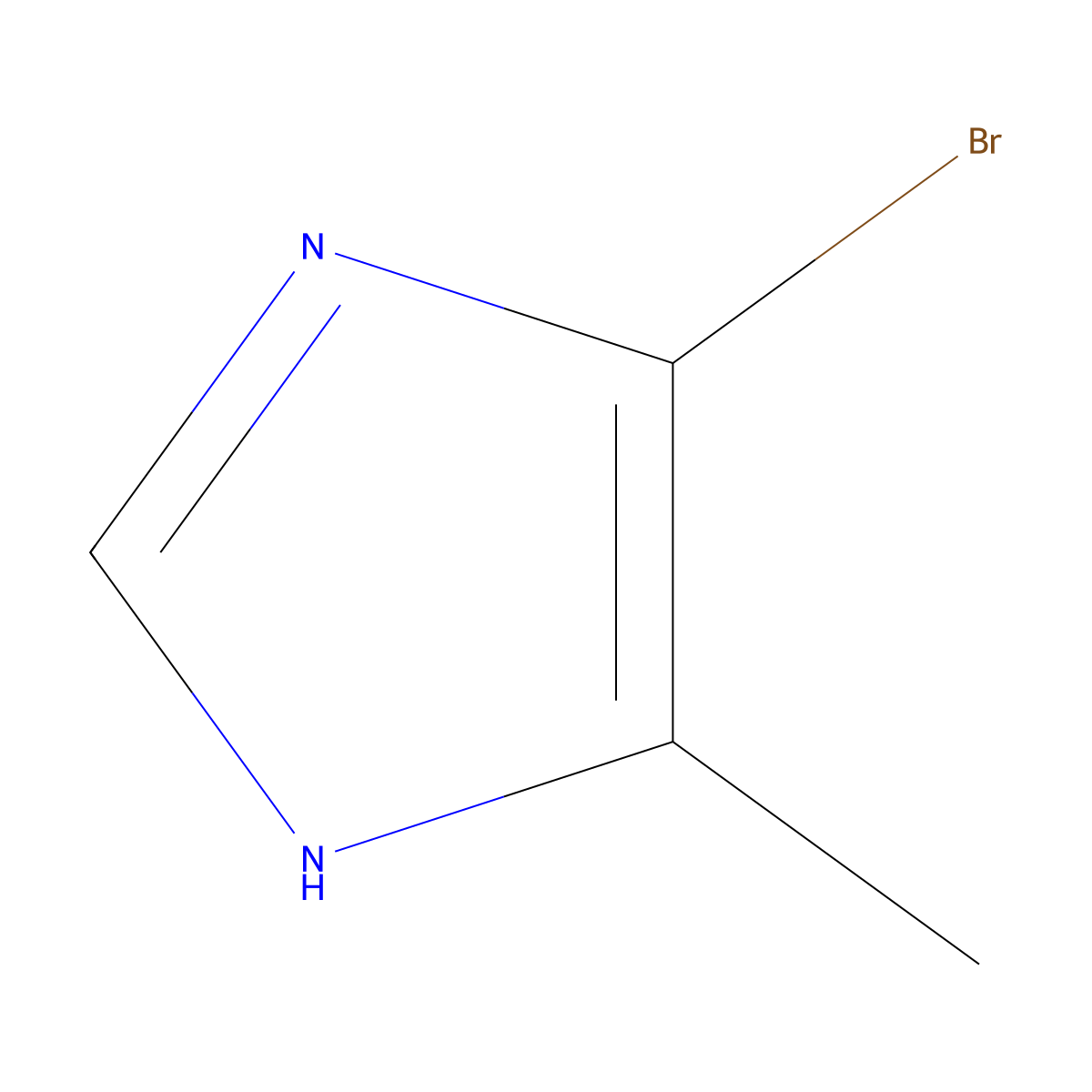 4-bromo-5-methyl-1H-imidazole molecular structure, CAS 15813-08-8