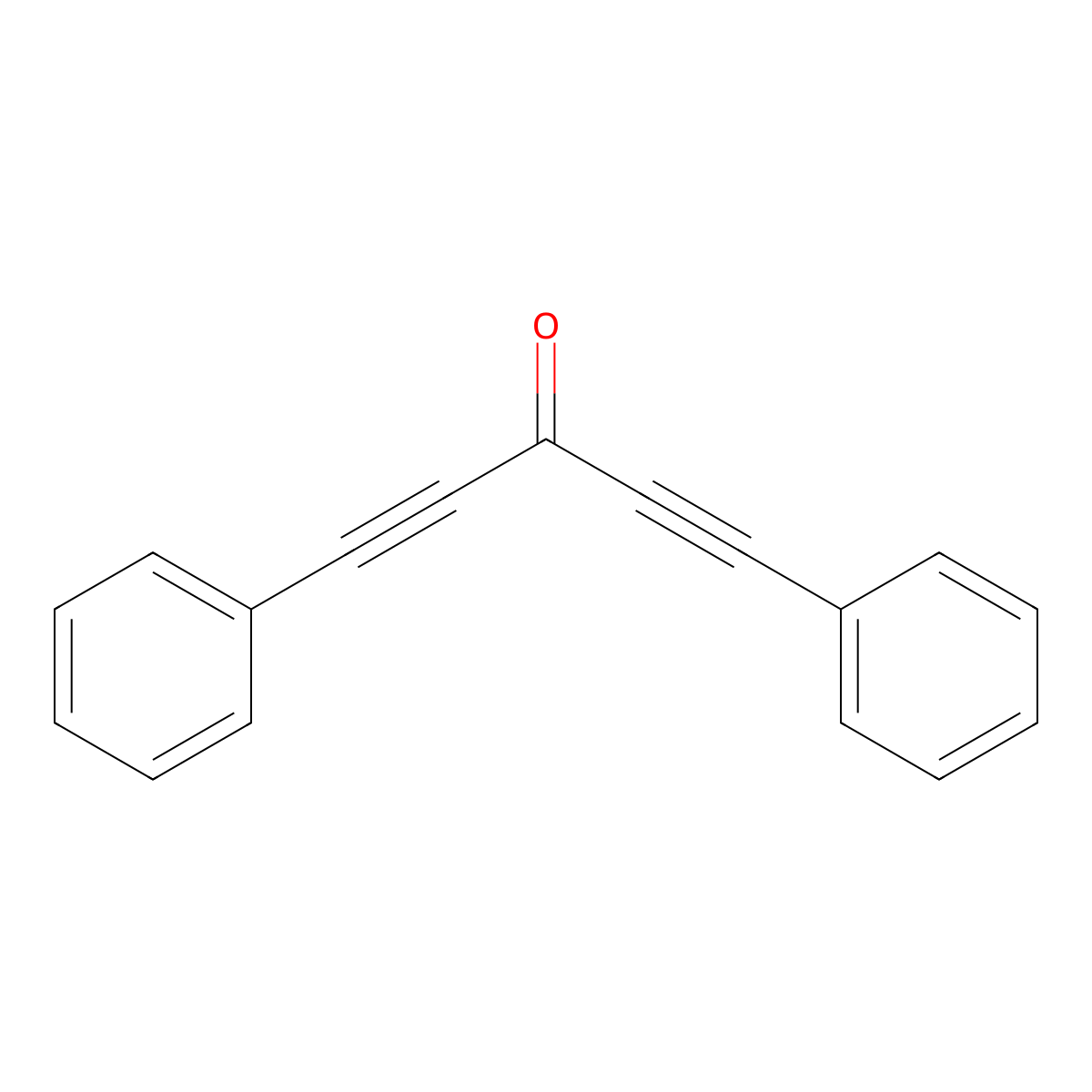 1,5-Diphenyl-1,4-pentadiyn-3-one molecular structure, CAS 15814-30-9