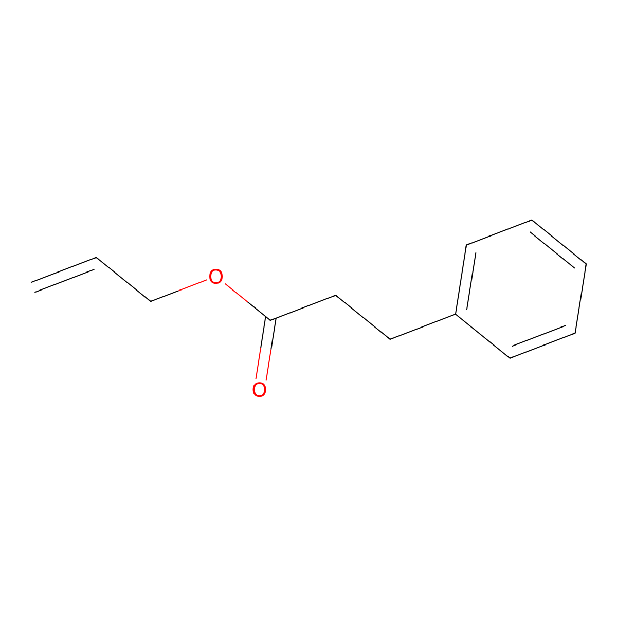 Allyl 3-phenylpropionate molecular structure, CAS 15814-45-6