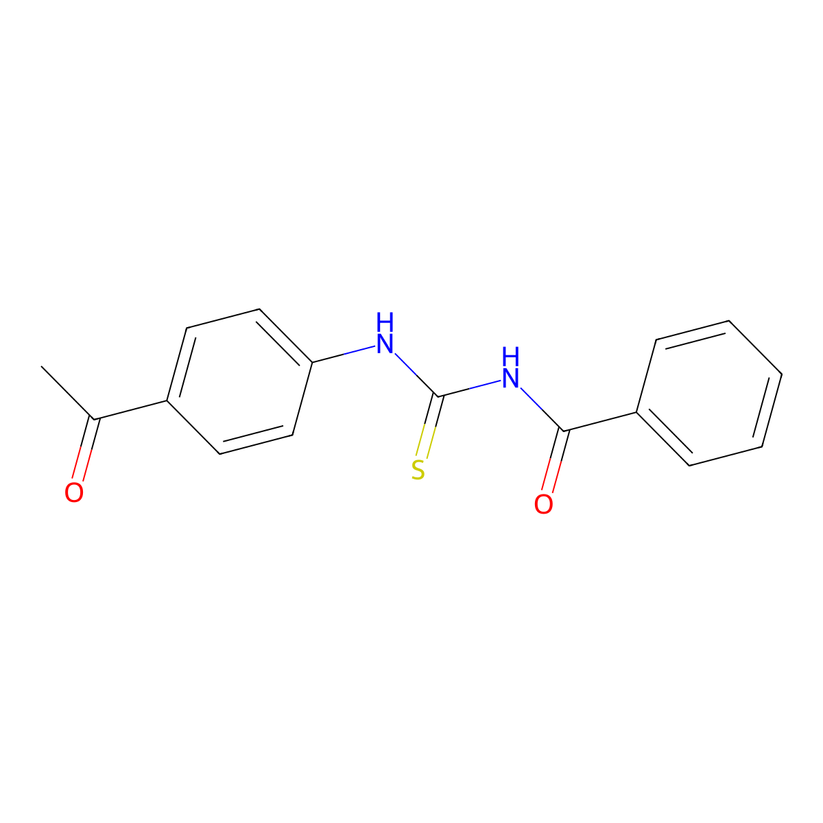 N-[(4-acetylphenyl)carbamothioyl]benzamide molecular structure, CAS 158143-05-6