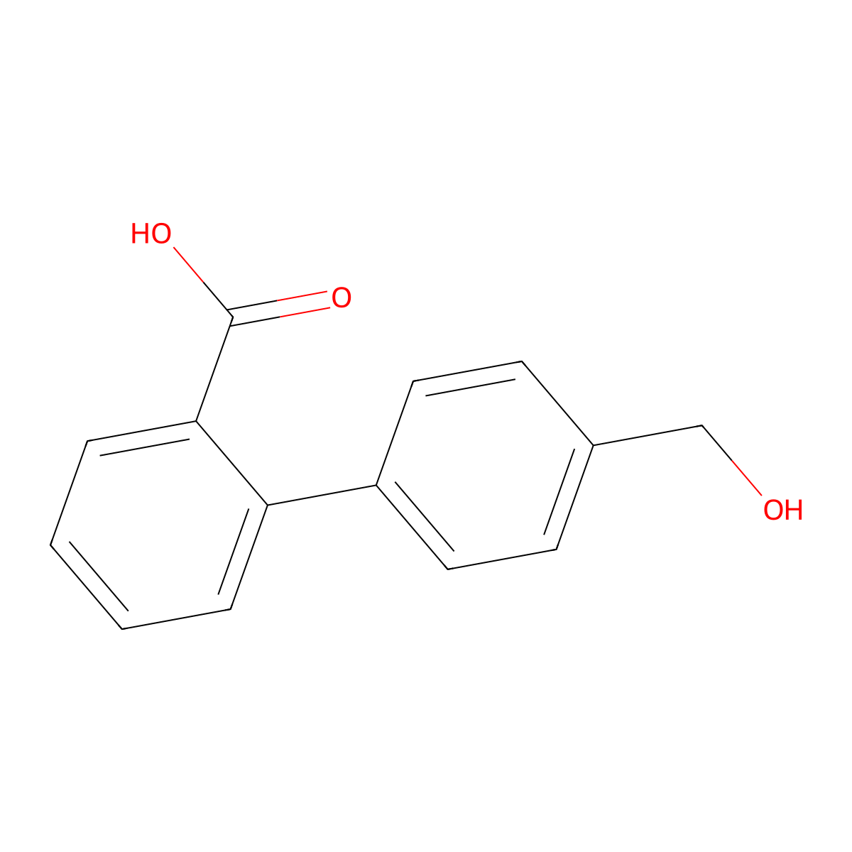 4'-(Hydroxymethyl)-[1,1'-Biphenyl]-2-Carboxylic Acid molecular structure, CAS 158144-54-8