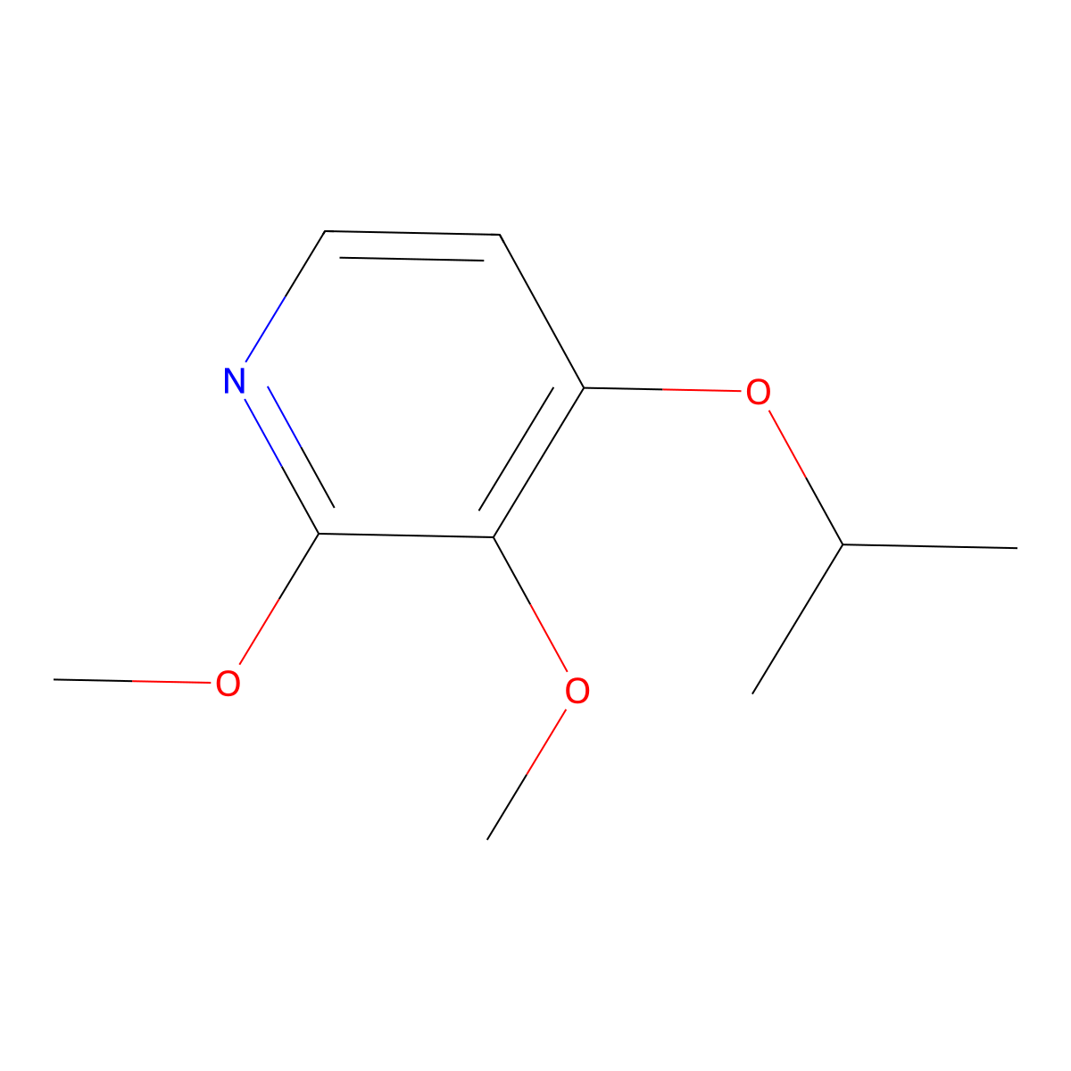 4-Isopropoxy-2,3-dimethoxypyridine molecular structure, CAS 158150-21-1