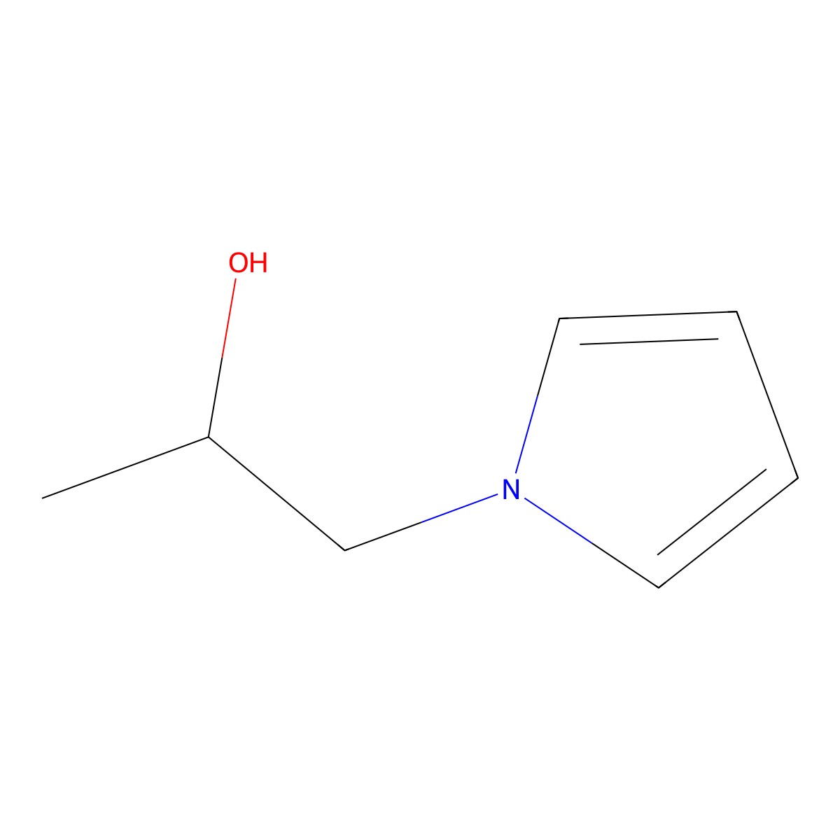 (R)-1-(1H-Pyrrol-1-yl)propan-2-ol molecular structure, CAS 158151-20-3