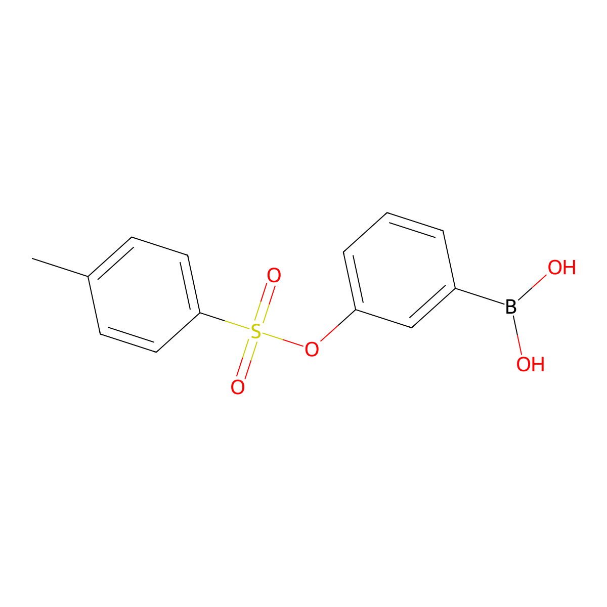 {3-[(4-Methylbenzenesulfonyl)oxy]phenyl}boronic acid molecular structure, CAS 1581695-44-4