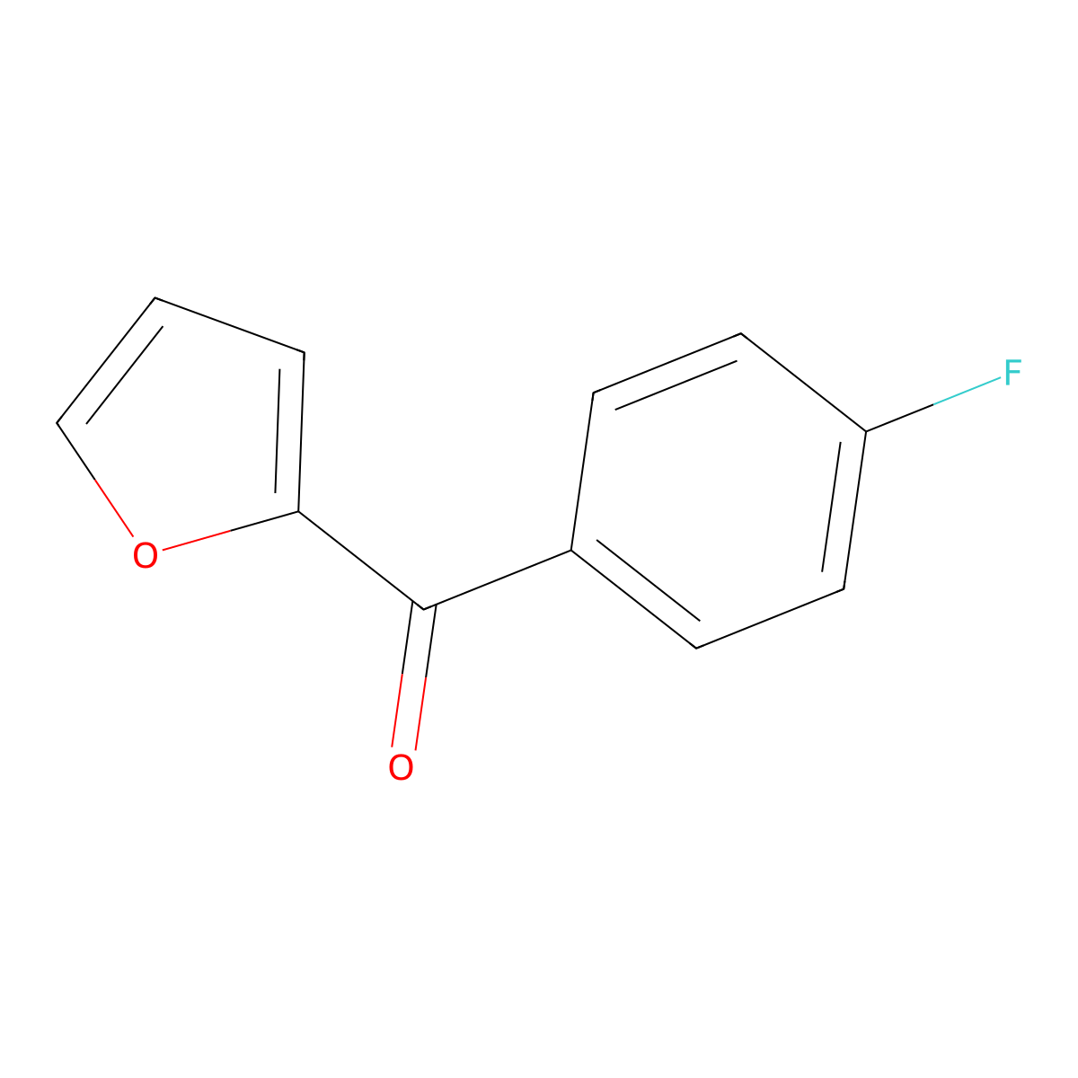 (4-Fluorophenyl)(2-furyl)methanone molecular structure, CAS 15817-51-3