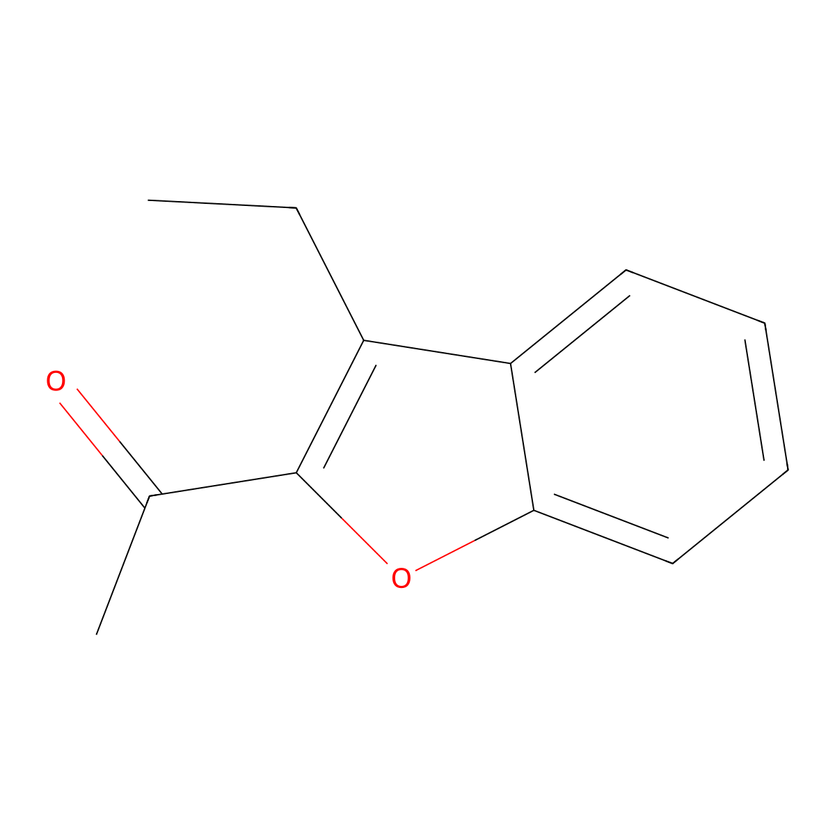 1-(3-Ethyl-1-benzofuran-2-yl)ethan-1-one molecular structure, CAS 15817-85-3