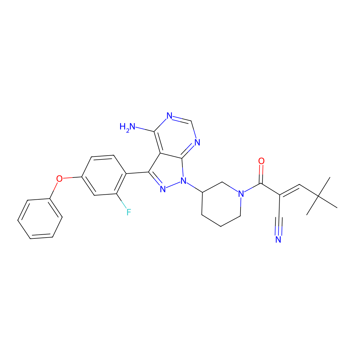 Atuzabrutinib molecular structure, CAS 1581714-49-9