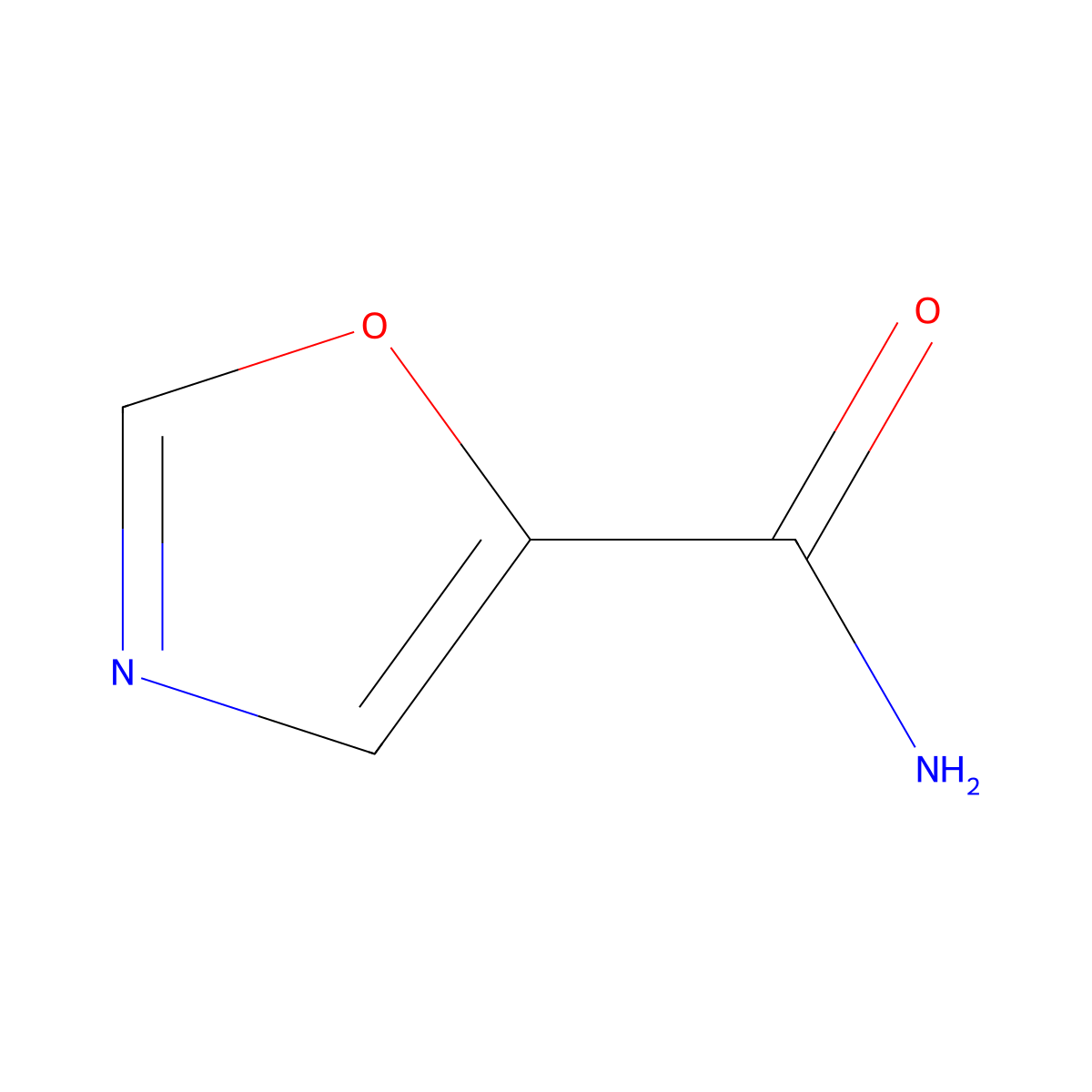 1,3-Oxazole-5-carboxamide molecular structure, CAS 158178-93-9
