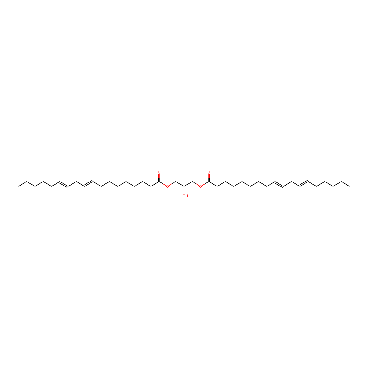 1,3-Dilinolein molecular structure, CAS 15818-46-9
