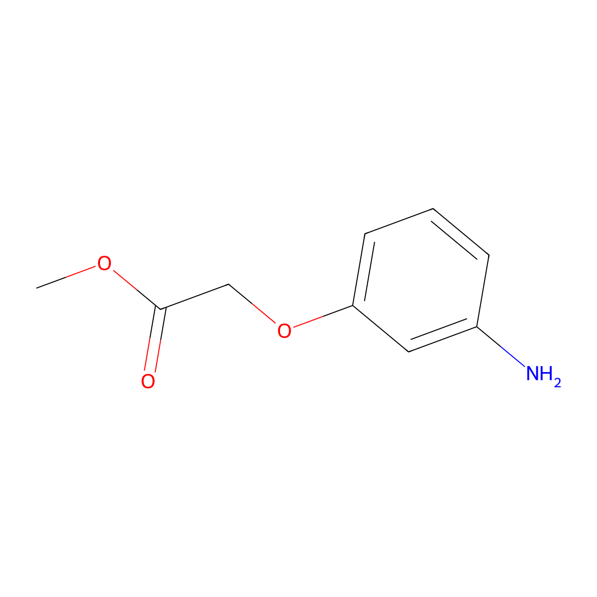 Methyl 2-(3-aminophenoxy)acetate molecular structure, CAS 158196-47-5