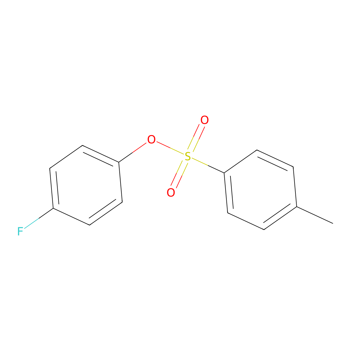 4-Fluorophenyl 4-methylbenzene-1-sulfonate molecular structure, CAS 1582-01-0