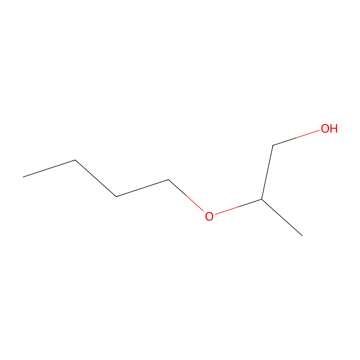 2-Butoxy-1-propanol molecular structure, CAS 15821-83-7