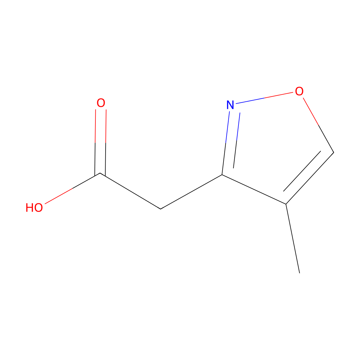 2-(4-Methyl-1,2-oxazol-3-yl)acetic acid molecular structure, CAS 1582184-65-3
