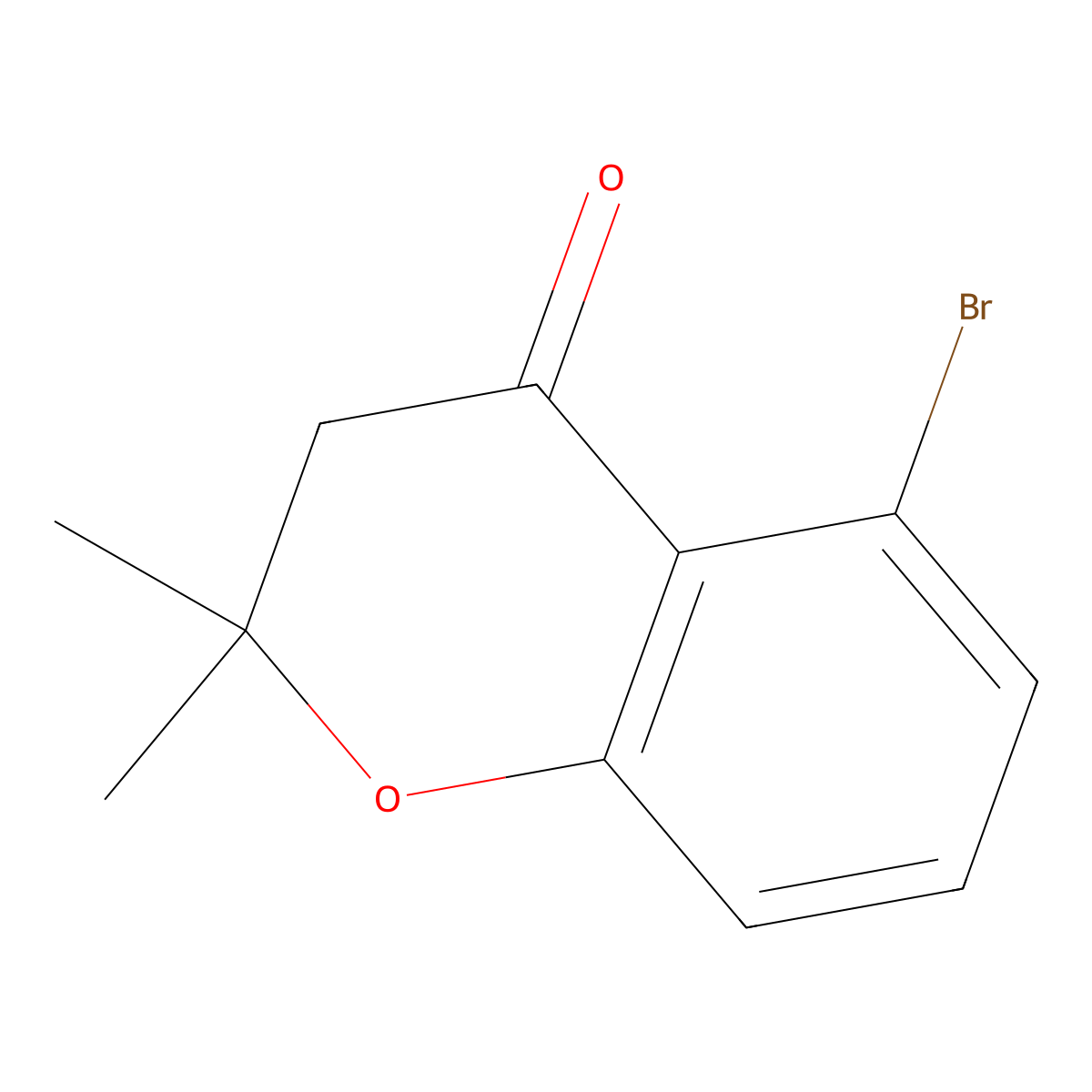 5-Bromo-2,2-dimethylchroman-4-one molecular structure, CAS 158227-47-5