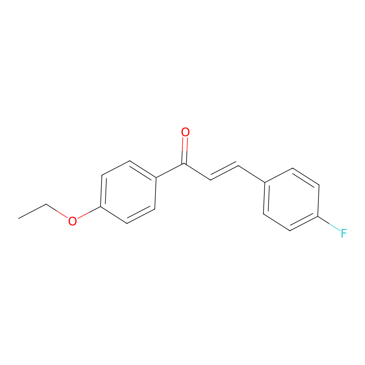 (2E)-1-(4-Ethoxyphenyl)-3-(4-fluorophenyl)prop-2-en-1-one molecular structure, CAS 1582302-81-5
