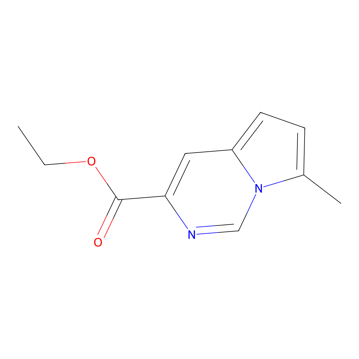 Ethyl 7-methylpyrrolo[1,2-c]pyrimidine-3-carboxylate molecular structure, CAS 1582310-87-9
