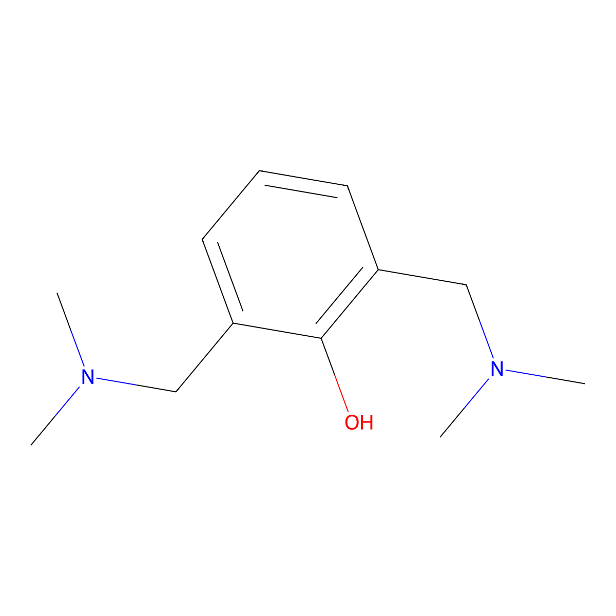 alpha,alpha'-Bis(dimethylamino)-2,6-xylenol molecular structure, CAS 15827-34-6