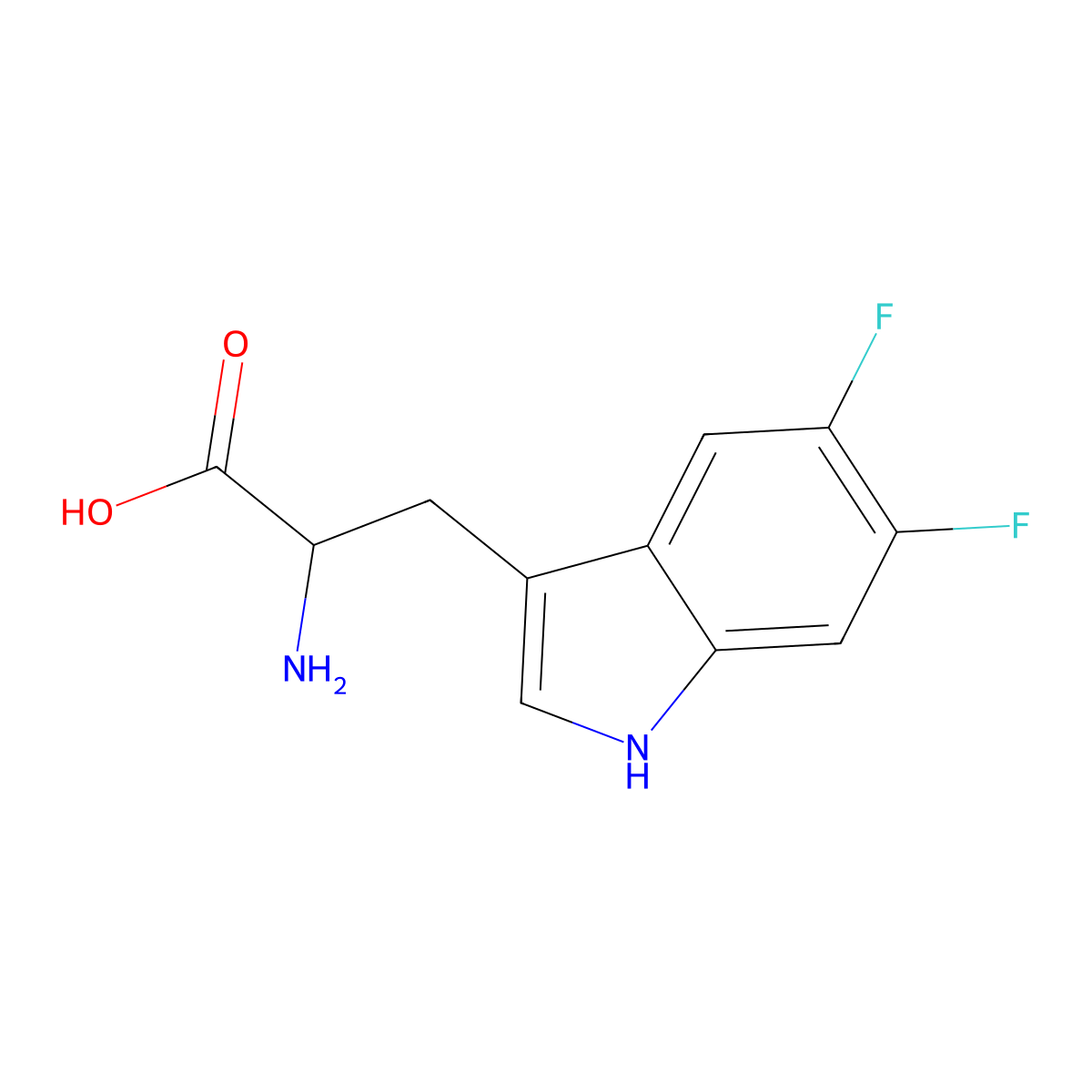 5,6-Difluoro-tryptophan molecular structure, CAS 1582740-30-4