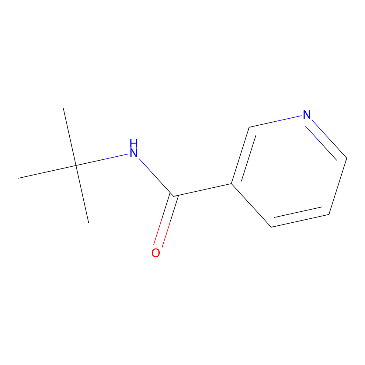 N-Tert-butylnicotinamide molecular structure, CAS 15828-08-7