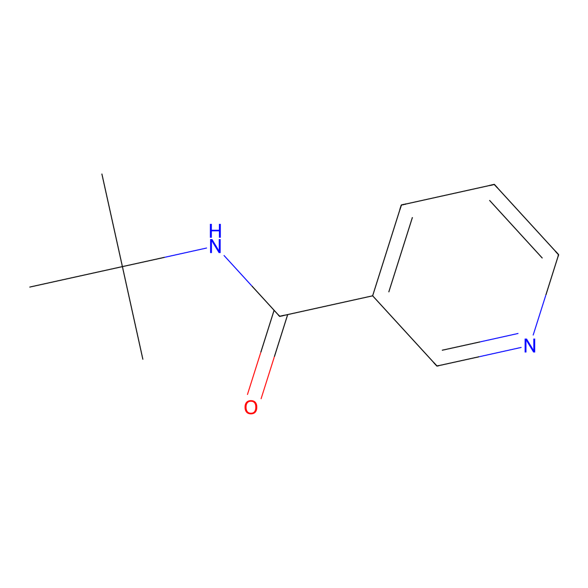 N-Tert-butylnicotinamide molecular structure, CAS 15828-08-7