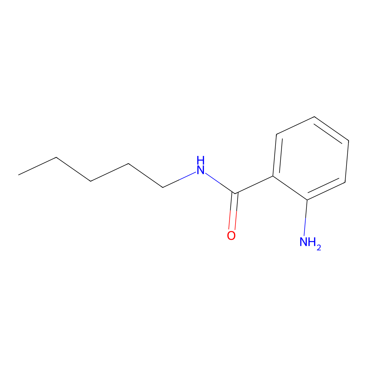 2-Amino-N-pentylbenzamide molecular structure, CAS 1582804-64-5