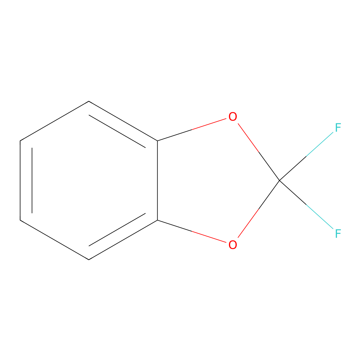 2,2-Difluoro-1,3-benzodioxole molecular structure, CAS 1583-59-1
