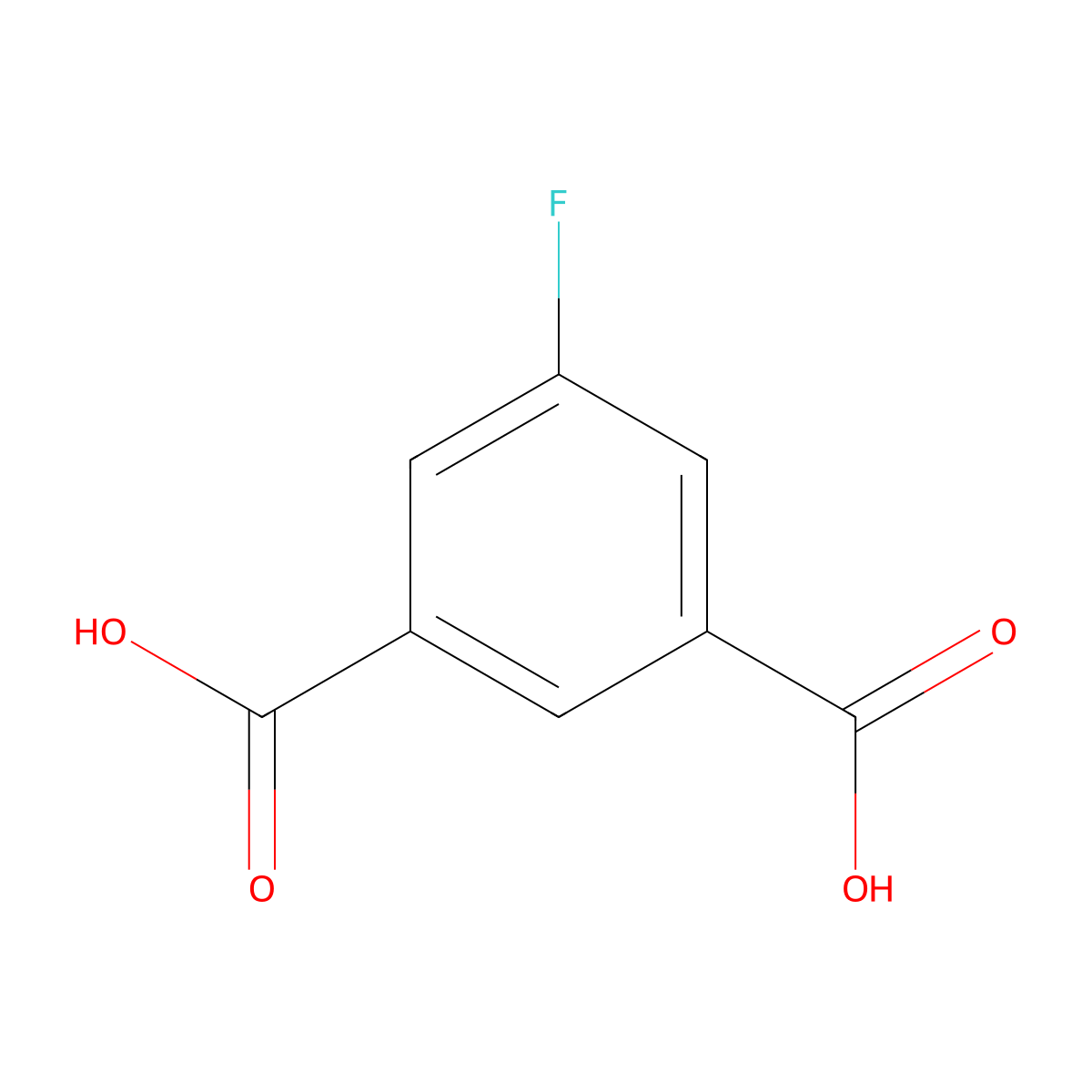 5-Fluoroisophthalic acid molecular structure, CAS 1583-66-0