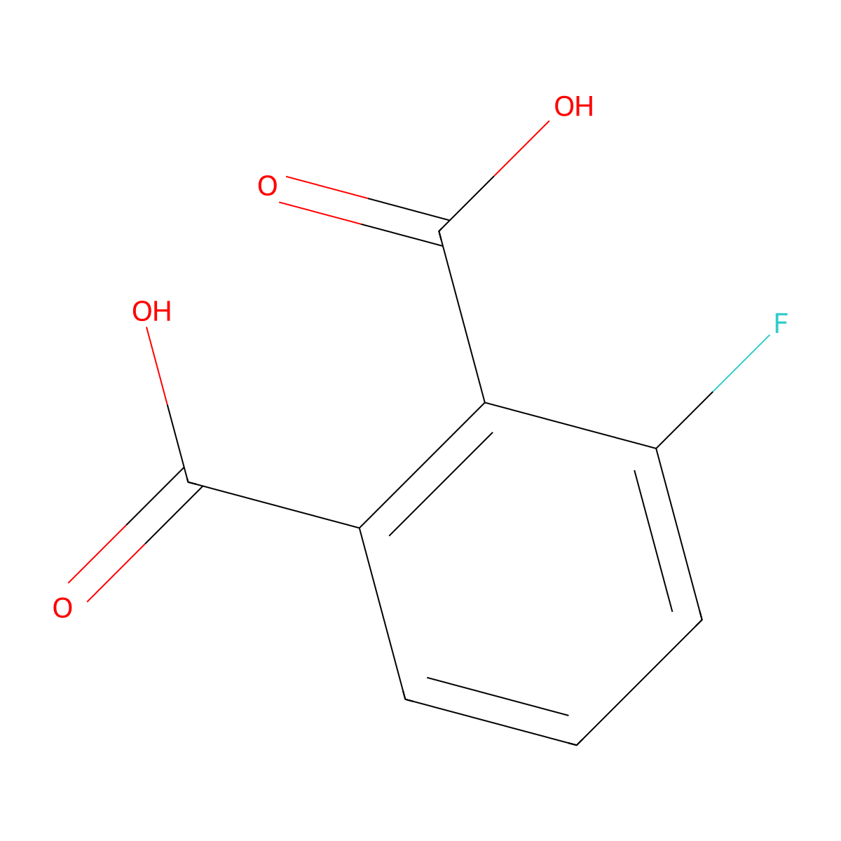 3-Fluorophthalic acid molecular structure, CAS 1583-67-1