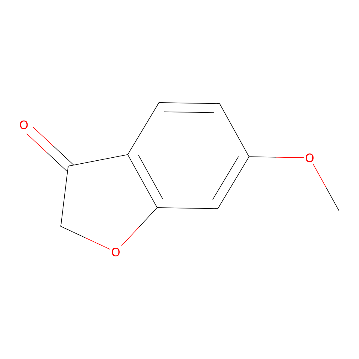 6-Methoxy-2,3-dihydro-1-benzofuran-3-one molecular structure, CAS 15832-09-4