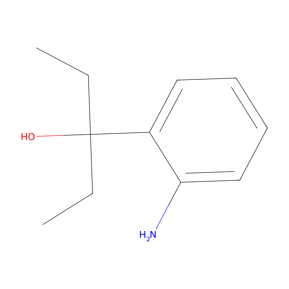 3-(2-Aminophenyl)pentan-3-ol molecular structure, CAS 15832-98-1